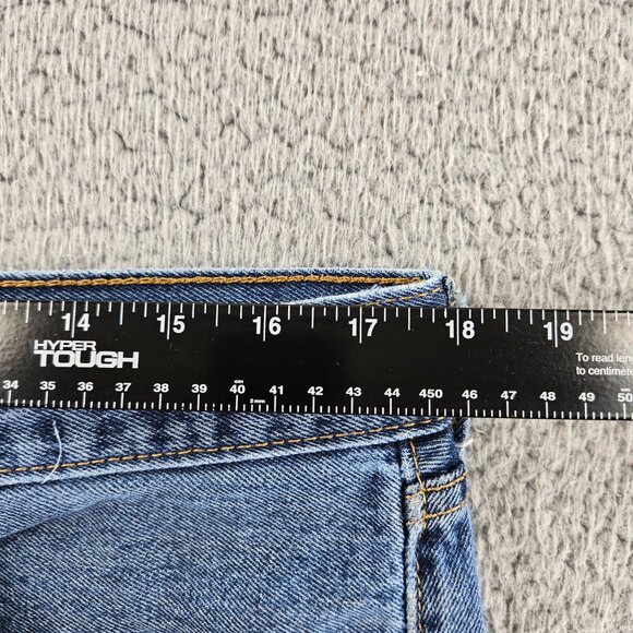 Levis Jeans Mens 36x30 Blue 505 Straight Leg Denim Work Pants - Picture 8 of 16
